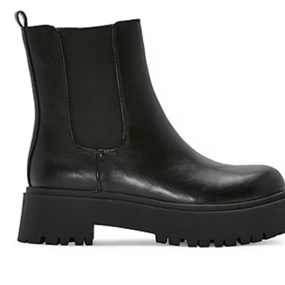 Black Women Block Heel Boots - Picture 3 of 16